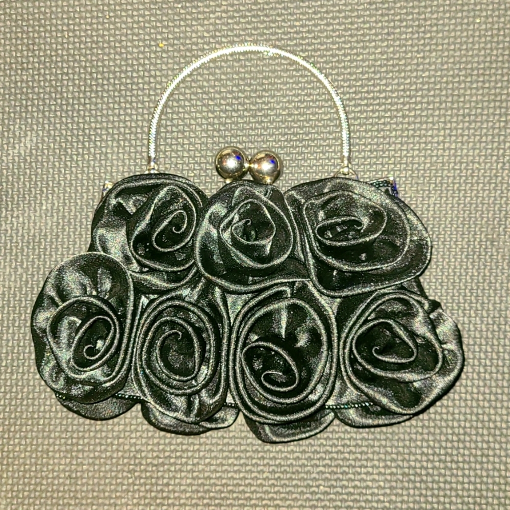 Elegant small black hand bag